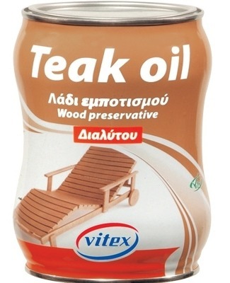 TEAK OIL - ΛΑΔΙ ΞΥΛΟΥ ΤΙΚ ΕΜΠΟΤΙΣΜΟΥ ΕΜΠΛΟΥΤΙΣΜΕΝΟ ΜΕ ΚΕΡΙ - VITEX