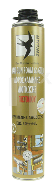 Maxi Gun Foam 66 Gold - Αφρός Πολυουρεθάνης Χαμηλής Διόγκωσης Πιστολιού - Den Braven